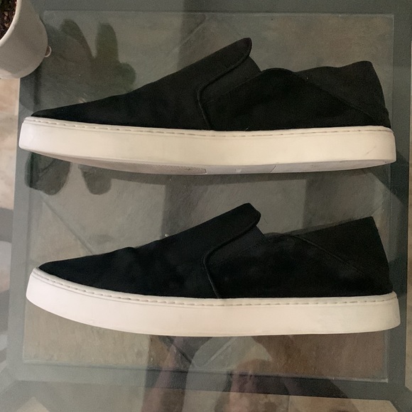 🔥1/2 of Summer Sale!🔥 VINCE Garvey Round Toe Slip-On Suede & Leather Sneakers - Picture 8 of 14